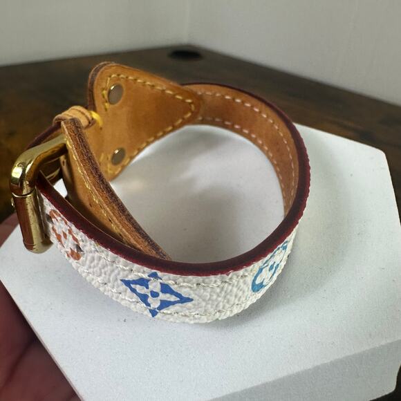 Louis Vuitton Theda‎ Multicolor Monogram Leather Bracelet - Picture 4 of 10